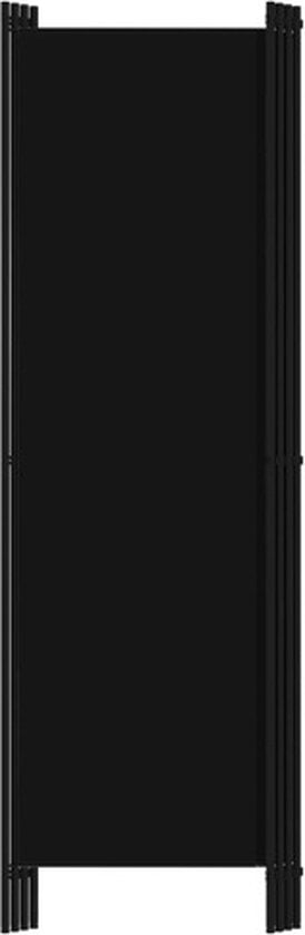 vidaXL – Raumteiler – mit – 4 – Paneelen – 200 x 180 – cm – schwarz