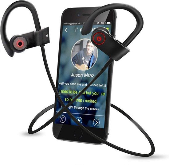 Kabellose In-Ear-Bluetooth-Kopfhörer, Sport-Headset - Kabelloses Headset - schwarz/rot U8