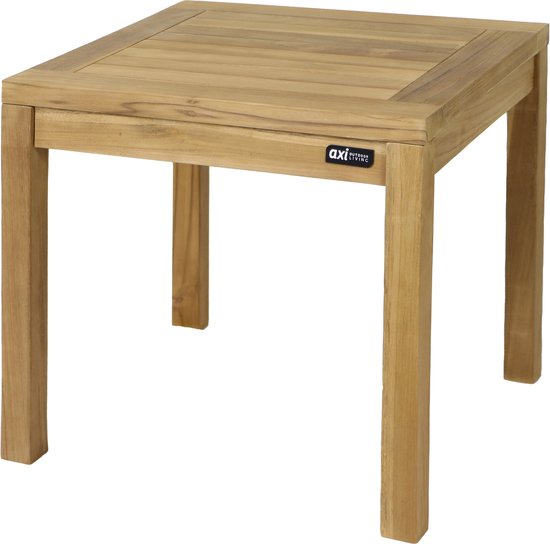 AXI August Beistelltisch aus Teakholz, braun – Kleiner Gartentisch aus Holz – Quadratisch – 50 x 50 x 45 cm – 100 % Teakholz – Für Garten, Terrasse und Balkon