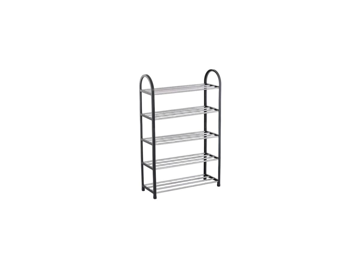 Herzberg Schuhregal – 5 Ebenen – Grau – 80 x 30 x 90 cm
