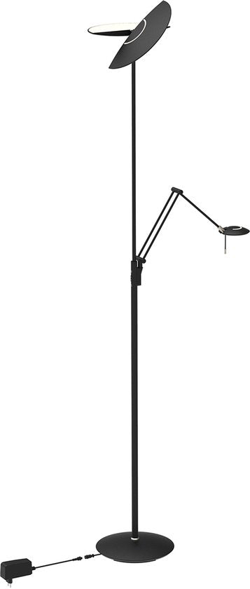Steinhauer Exclusive – Stehlampe – Zenith2 – schwarz – Kunststoff und Metall – Designlampe – LED – 4390ZW