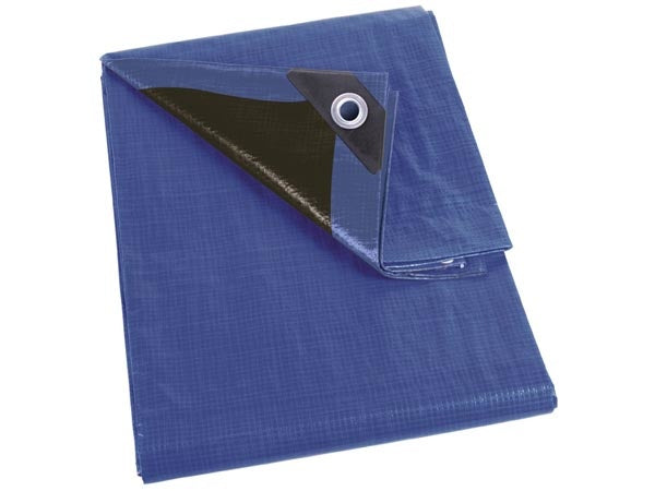 Perel Plane - Blau/Schwarz - Ultra-stark - 3 X 4 M