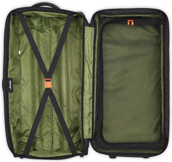 Jeep Duffle Bag – Trolley-Reisetasche – Größe M 73 cm – Schwarz