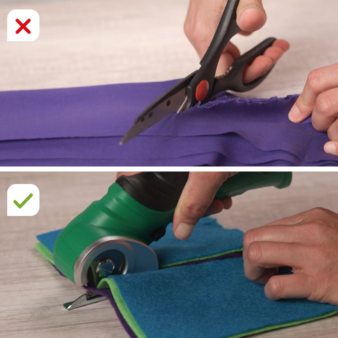 Hammersmith SharpSpin Akku-Rollmesser – Kabelloser Betrieb – Präzise Schnitte – Sichere Handhabung