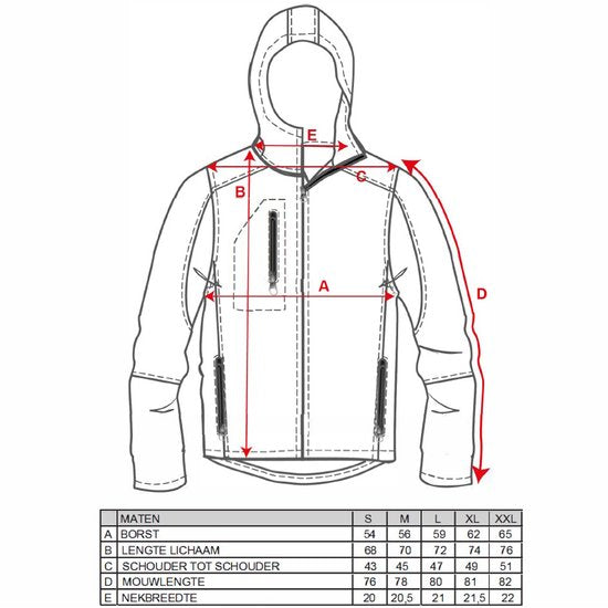 Cappuccino Italia - Herren Outdoor Jacke Softshell Jacke mit Kapuze - Schwarz - Größe S