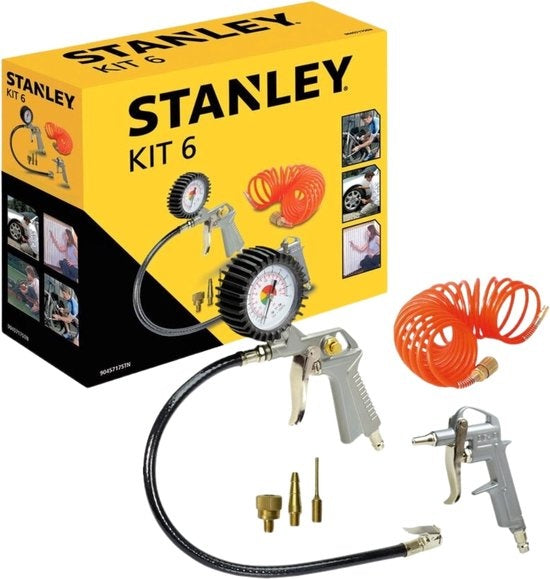 Stanley - Druckluftwerkzeugsatz - 6 Teile.