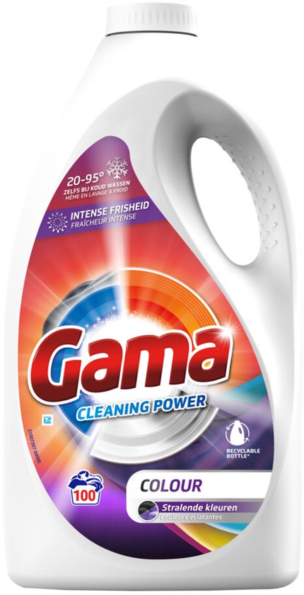 Gama Flüssigwaschmittel Colour für 100 Waschgänge, 4,5 Liter