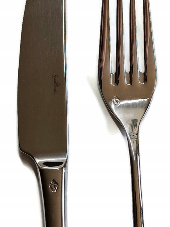Rosenthal Besteckset 3-teilig - Messer 22 cm, Gabel 20 cm, Löffel 20 cm - Edelstahl - Silbergrau