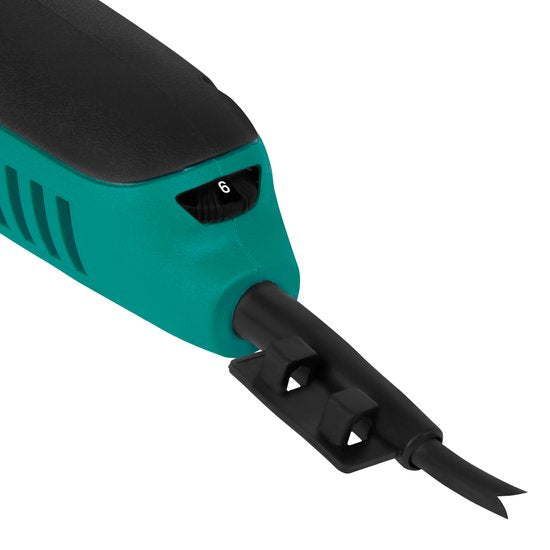 VONROC - Mini-Kreissäge - Handkreissäge - 500W - Ø85mm - mit Führungsschiene - Inkl. 3 Sägeblätter - Schwarz/Grün