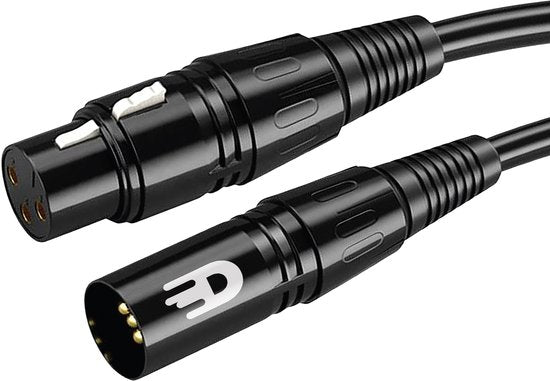 Drivv. Premium-XLR-Kabel – Mikrofonkabel – Stecker auf Buchse, 3-polig – 1 Meter