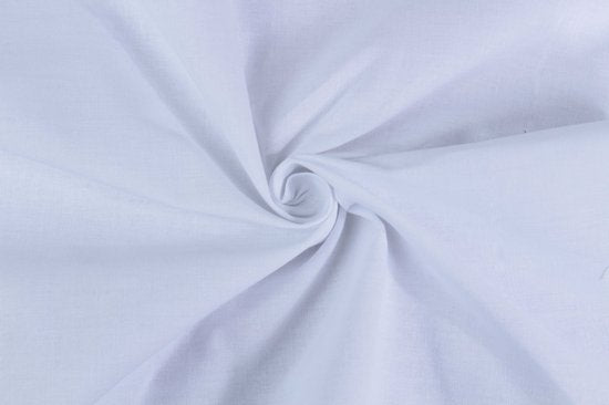 DoubleDry Spannbetttuch 90x200 cm - 100% natürliche Baumwolle - weich und atmungsaktiv - rundes Gummiband - OEKO-TEX & BSCI - Weiß