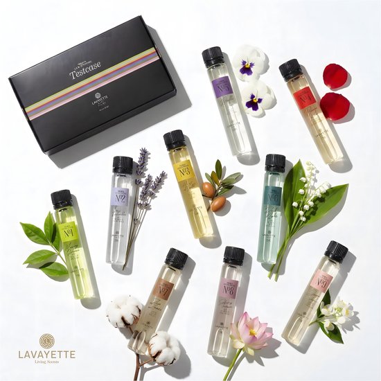 Lavayette Premium Waschparfüm – Probierpaket 9 x 25 ml – Duftverstärker