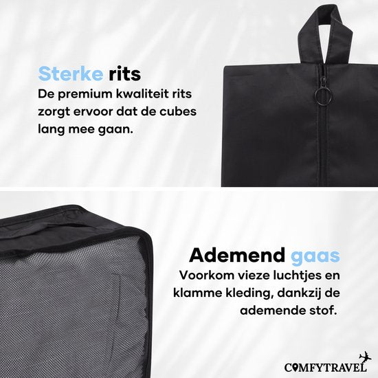 Comfytravel Packing Cubes Set - Koffer / Rucksack Reiseorganisation - Reisezubehör - Wasserdicht / 8 Stück