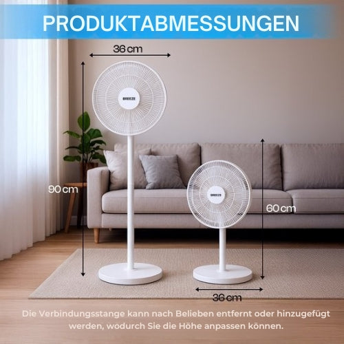 Breeze - Standventilator - Leise - Extra Leistungsstark