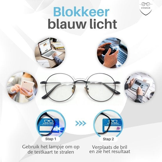 LC Eyewear Computerbrille - Blaulichtbrille - Displaybrille - Metall - Unisex - Schwarz