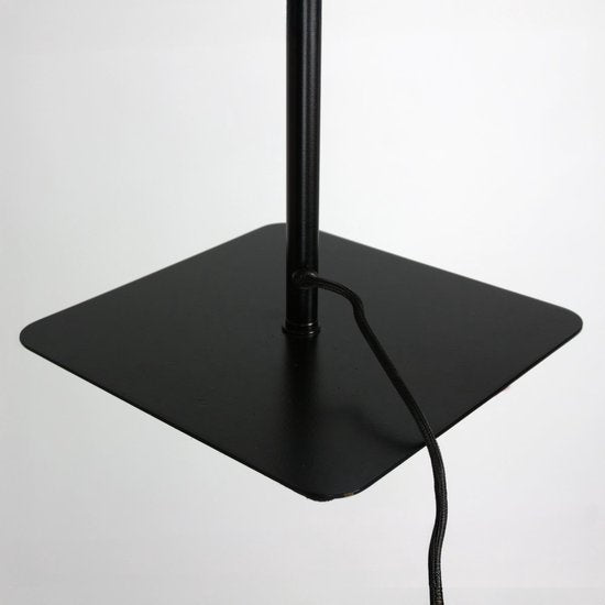 Stehlampe Lumo 4608BR – Moderne Leselampe mit zwei Leuchten aus Metall mit bronzefarbenen Akzenten, 125 cm hoch, dreh- und neigbar, Marke Mexlite