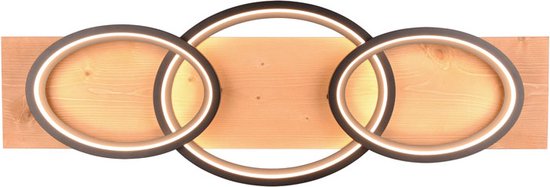 TRIO BARCA Deckenleuchte - Inkl. 1x SMD 40W LED - Dimmbar - Modern & Minimalistisch - Schwarz Matt
