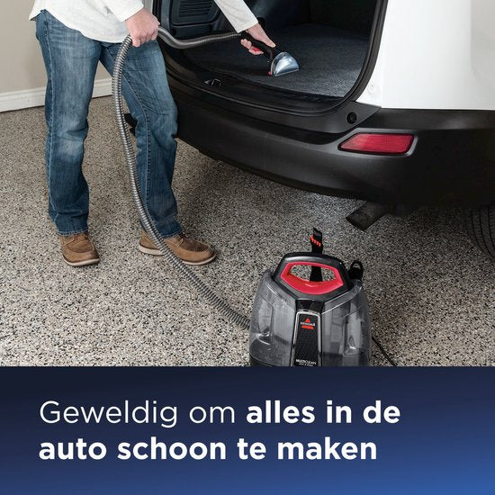 BISSELL MultiClean Spot & Stain Tragbarer Fleckenreiniger – Mit HeatWave-Technologie und 4 Aufsätzen – Teppichreiniger für Sofa, Auto und Matratze - Teppichreiniger – extra langer 2,2 m Schlauch – Reinigungsgerät – Polsterreiniger – 4720M