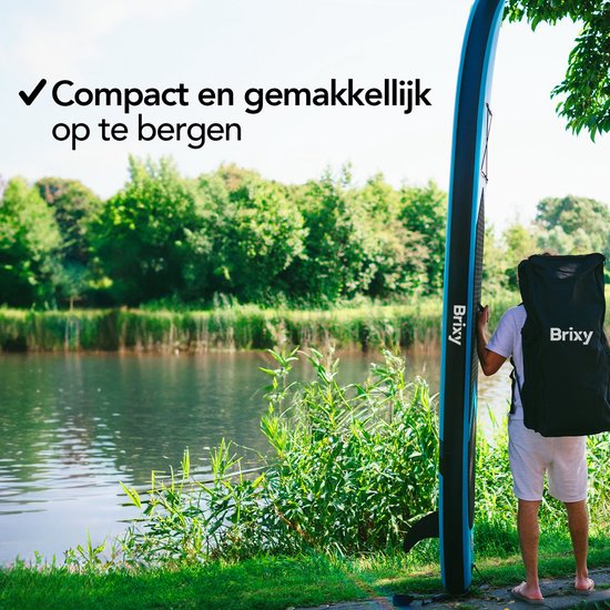 Brixy SUP Board - Aufblasbares Paddle Board - Komplettset - 285 cm - Max. 150 kg - Mintgrün