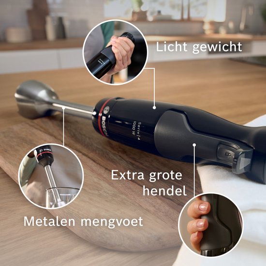 Bosch Serie 4 MSM4B620 – ErgoMaster Stabmixer – 1000 W – Schwarz