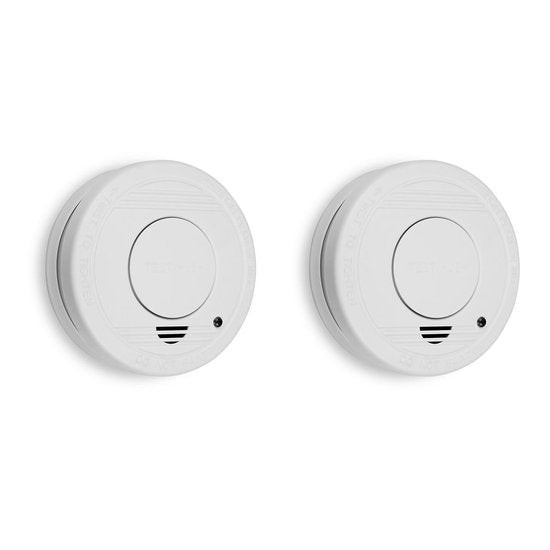 Smartwares 10.048.28 – Rauchmelder, 2er-Set, 85 dB – 1 Jahr Batterielebensdauer, 10 Jahre Sensorlebensdauer – TÜV-zertifiziert – Brandmelder