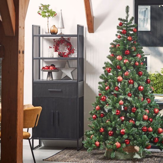 Triumph Tree Tuscan Kunstweihnachtsbaum – Weihnachtsdekoration für den Innenbereich mit natürlicher Form – Kunstbaum mit farbcodiertem Stecksystem – H 155 x Ø 99 cm – Grün