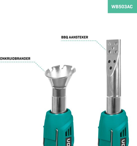 VONROC Elektrischer Unkrautbrenner - 2000W - inkl. Grilldüse