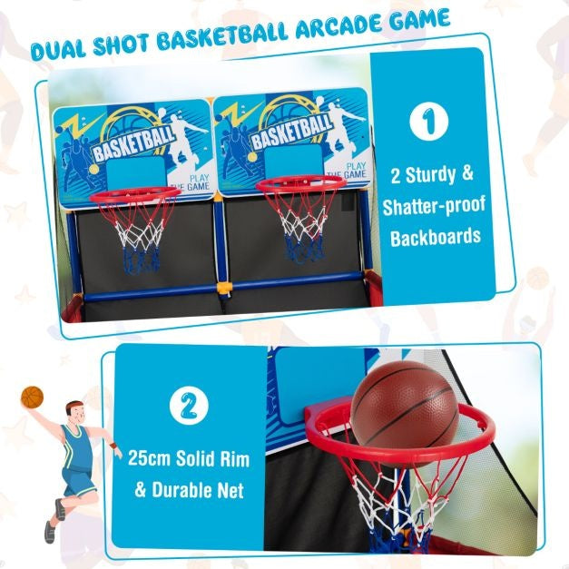 Coast Basketball-Set für Kinder - Arcade - 2 Spieler - 90 x 90 x 140 cm