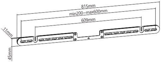 Sonos® Arc Soundbar Wandhalterung - Wandhalterung