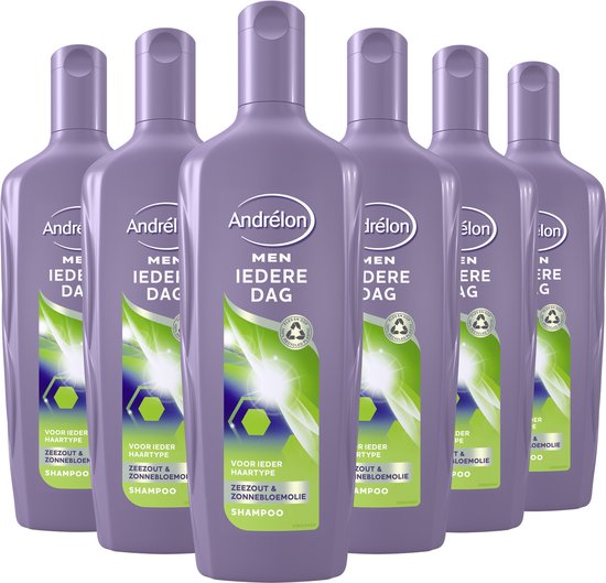 Andrélon Men „Jeden Tag“-Shampoo – 6 x 300 ml – Vorteilspackung