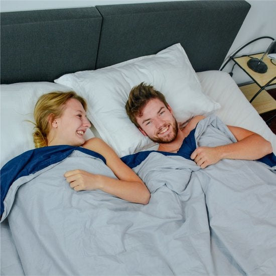 EL Life Hantelbettbezug 200 x 200 cm - Bezug aus 100% OEKO-TEX Baumwolle