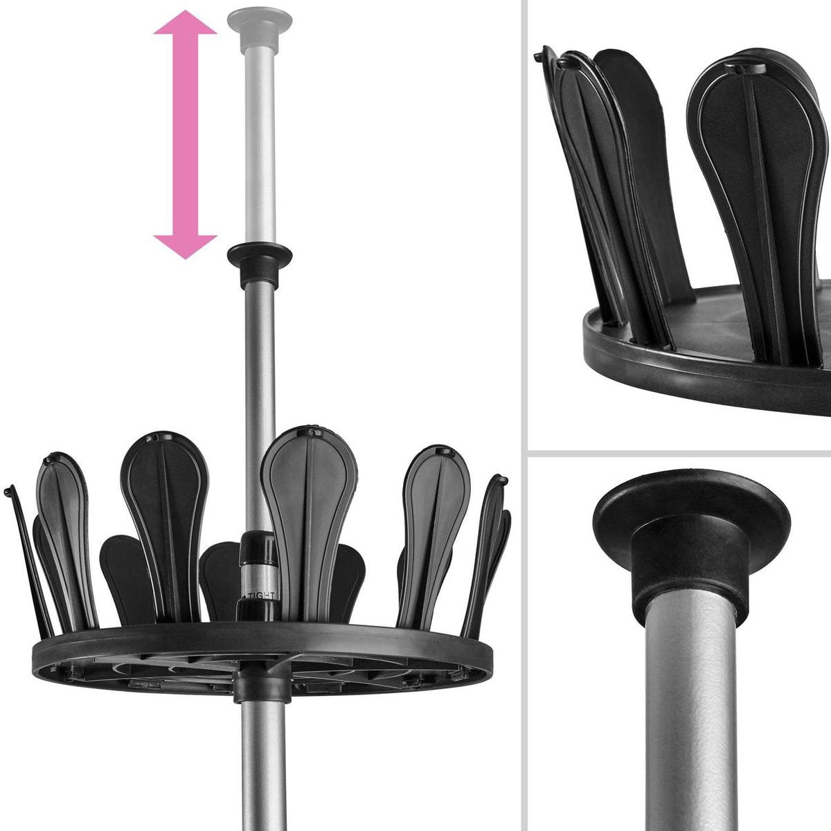tectake - Schuhkarussell - für 96 Schuhe - 402645