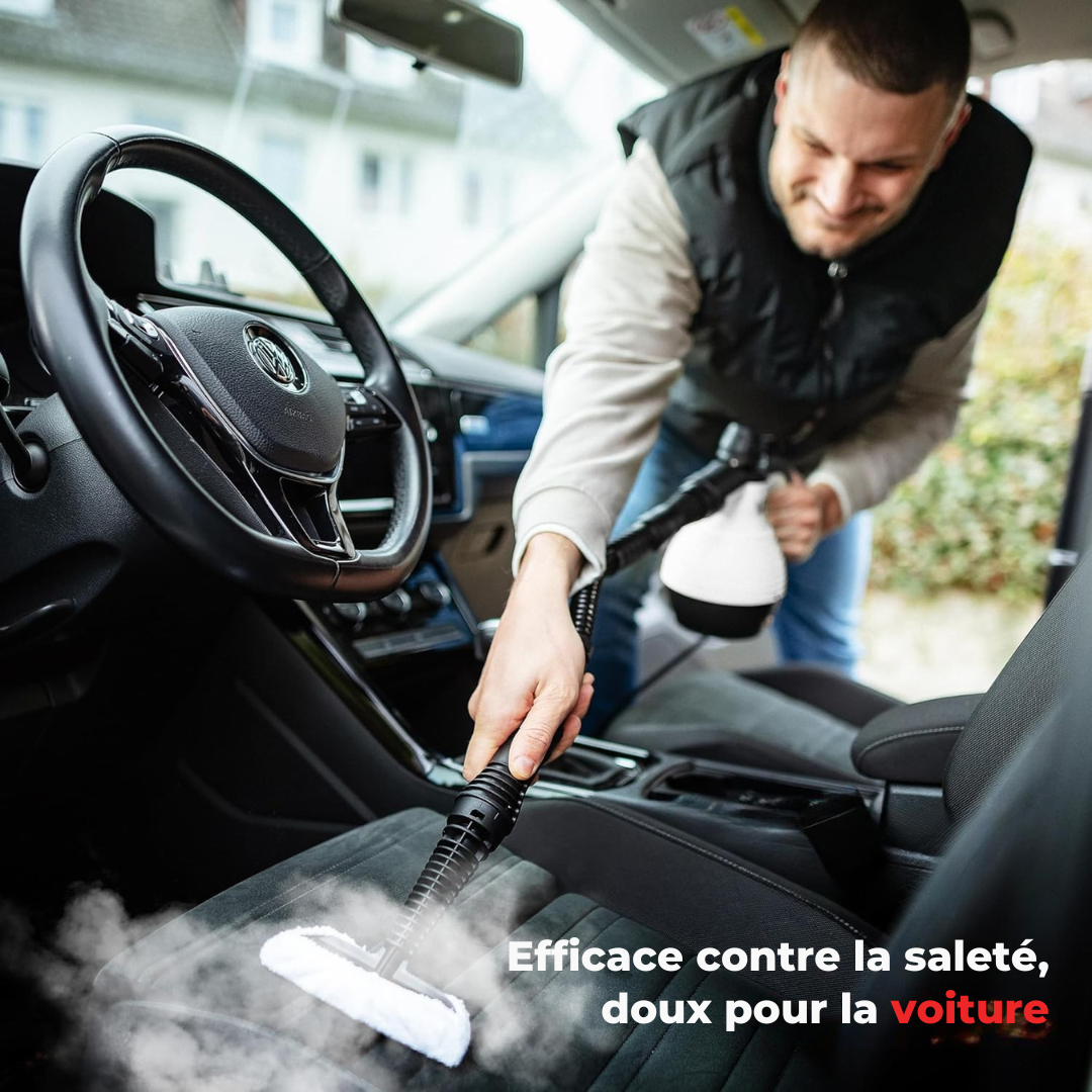 Neighbour's Friend Manueller Dampfreiniger - Dampfregulierung - Inklusive Zubehör - 350ml Tank - Weiß