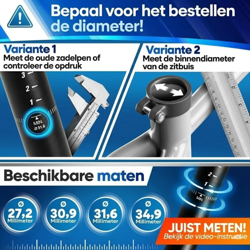 NextCover gefederte Sattelstütze – Schwarz – Ø 31,6 mm – Parallelogramm, Comfort-Spring-Technologie