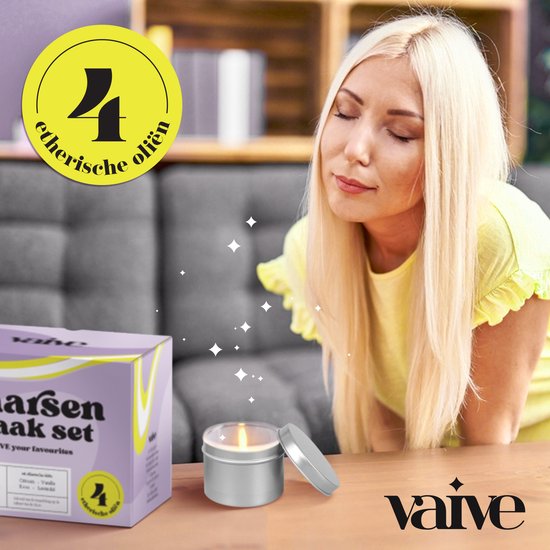 VAIVE - DIY Candle Making Set - Kerzenhalter - Duftkerze - Für Erwachsene & Kinder