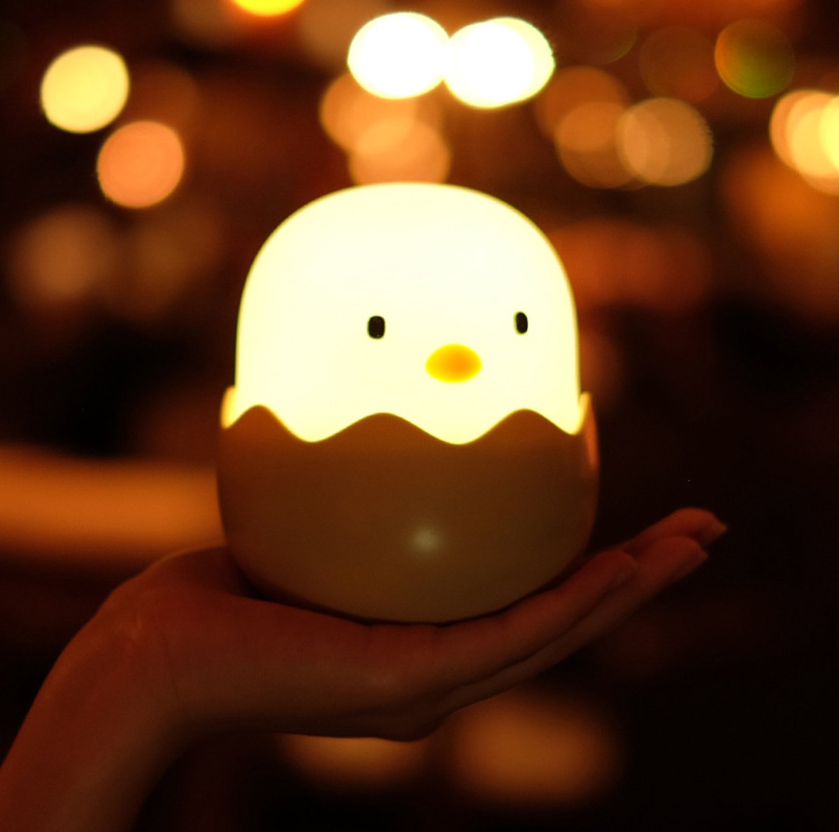 Sleepy Friends Sleepy Friends Kinder-Nachtlicht Küken - USB Wiederaufladbar - Dimmbares Nachtlicht Baby & Kind - Grau - 95 x 97 x 100 mm