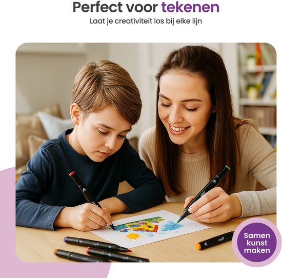 Gofun Twinmarkers 262 Stück - Erwachsene & Kinder - Marker - Alkoholmarker - Double Point - Marker