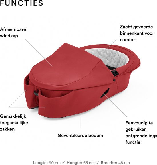 Stokke® Xplory® X Reisebett – Ruby Red