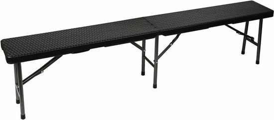 Perel Klappbare Bank - Rattanoptik - 180 X 25 X 43 cm