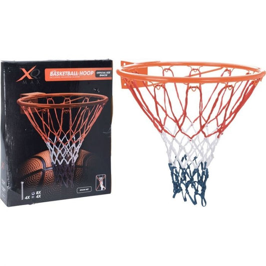 XQ Max Luxury Basketball Ring mit Netz - 3 Stück - 46 cm