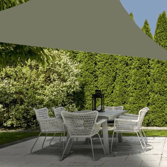 ProGarden-Schattierungsnetz-Dreieck-3,6 x 3,6 x 3,6 m-grün