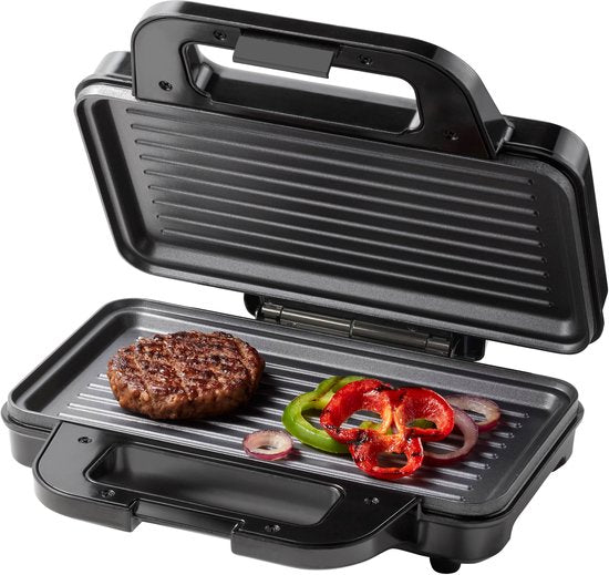 Tomado TGP2002S Sandwichtoaster für 2 Sandwiches – Grillplatte – Panini – PFAS-frei – 1000 Watt – Edelstahl