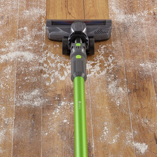 Juskys Akku-Sauger / Staubsauger VC2101 - Grau & Grün - inkl. Zubehör