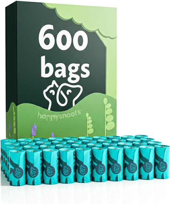 Dog Poop Bags Breakable - 600 Stück Hundekotbeutel - Lavendel Poop Bags - Hundekotbeutel - Katzen- und Hundekot