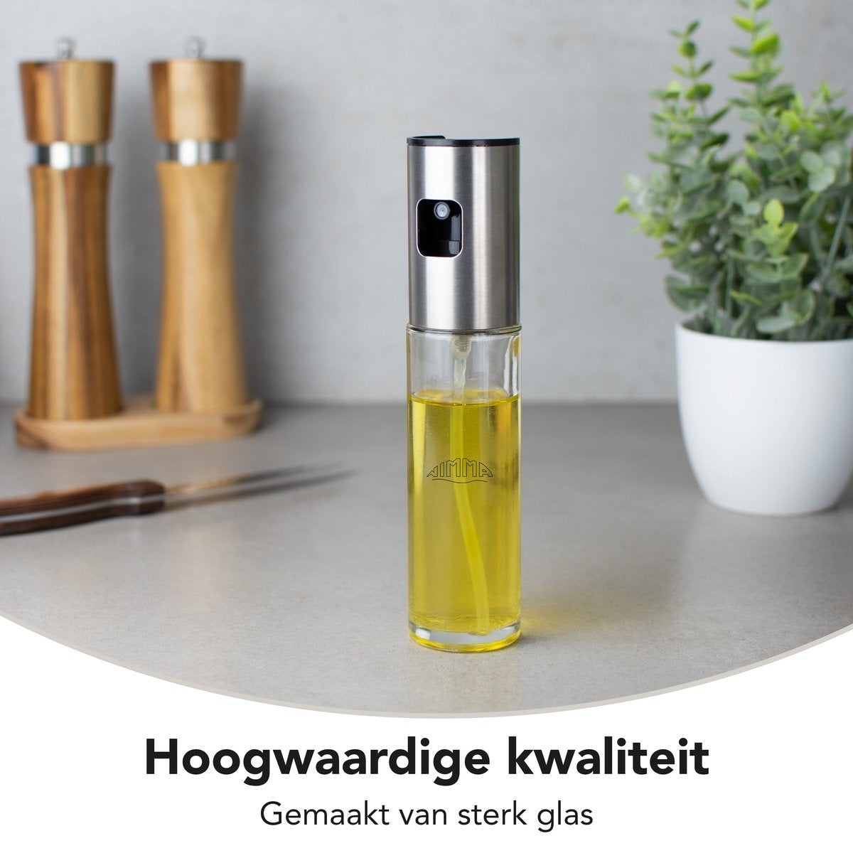 NimmaÂ® Olivenölzerstäuber 100ml - Backspray - Kochspray - Glasölflasche - Diffusorflasche - Glas