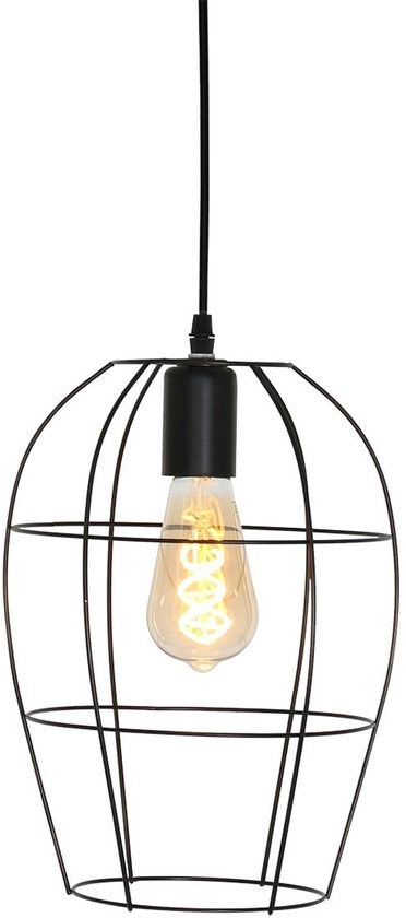 Hängeleuchte Minimalics 2705ZW – Schwarz, höhenverstellbar von 35 cm bis 185 cm, skandinavisches Design, mit E27-Fassung, von der Marke Mexlite, aus Metall, Kunststoff und Elektronik