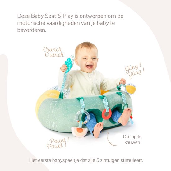 Sophie die Giraffe Baby Seat & Play – Babyhochstuhl mit Spielelementen – Babyspielzeug – Geschenk zur Geburt – Babyparty-Geschenk – Ab 3 Monaten – 27 x 55 x 50 cm