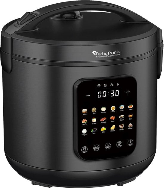 TurboTronic DMC21 Multikocher mit 18 Kochprogrammen – Schwarz