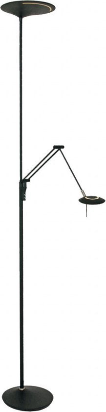 Stehleuchte Steinhauer Zodiac - LED - 185 cm x 25 cm x 25 cm - Schwarz