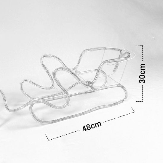 Westfalia Außenbeleuchtung - Rentier mit Schlitten - Warmweiß